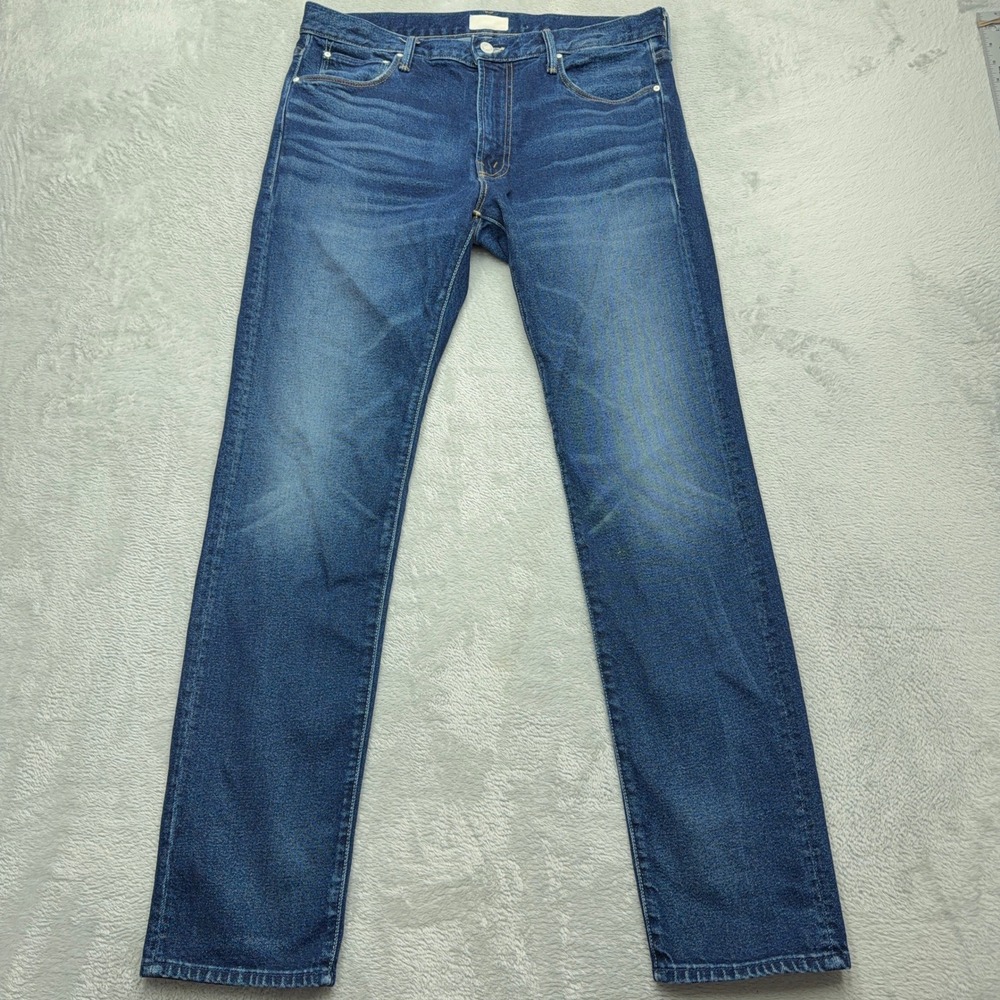 Mother Denim Jeans Mens 34 Blue The Joint Straight Leg His Ranch His Rules USA